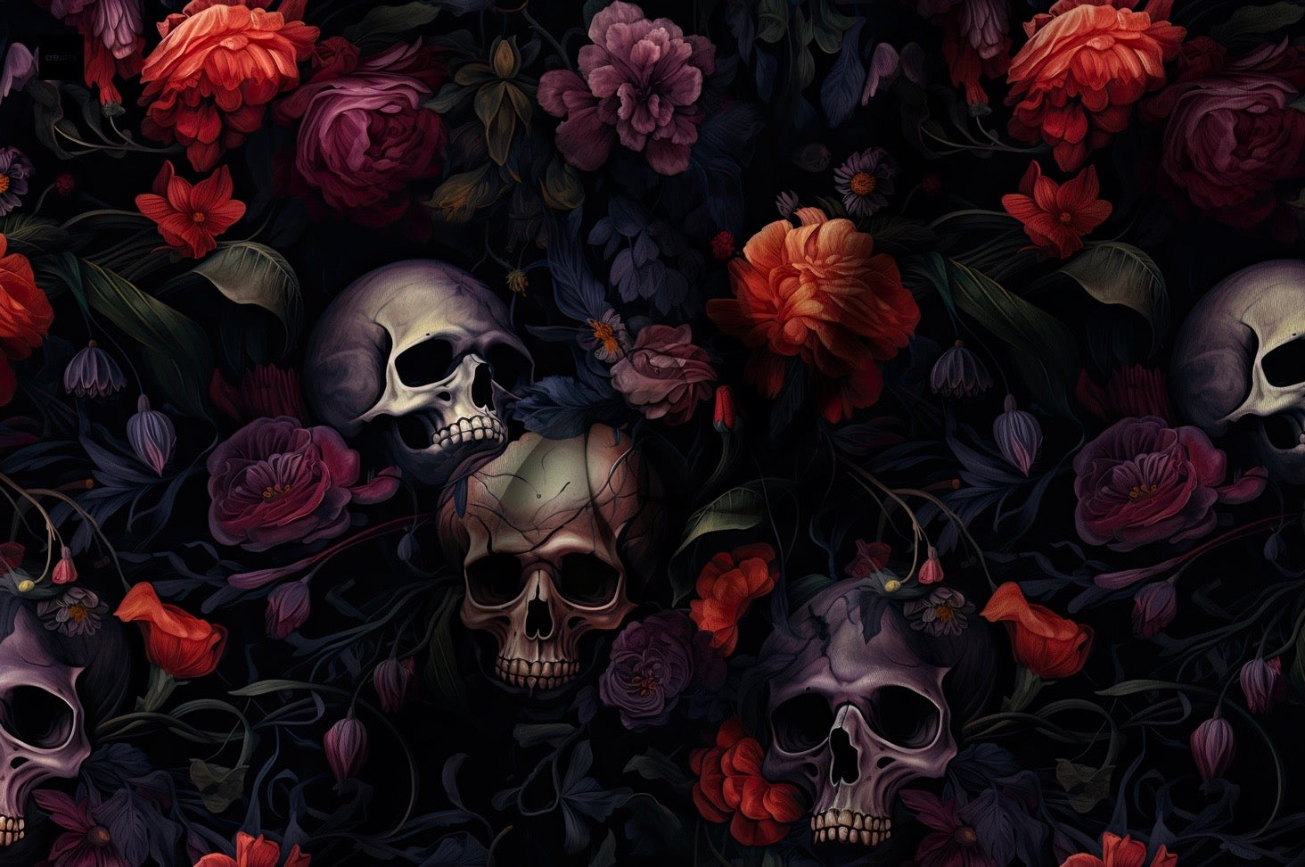 Skull love  Halloween